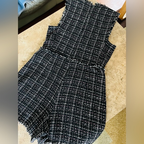 NWOT Zara Tweed Pinafore Jumpsuit Romper Blogger/ Influencer Must Have! Size L - Picture 14 of 14